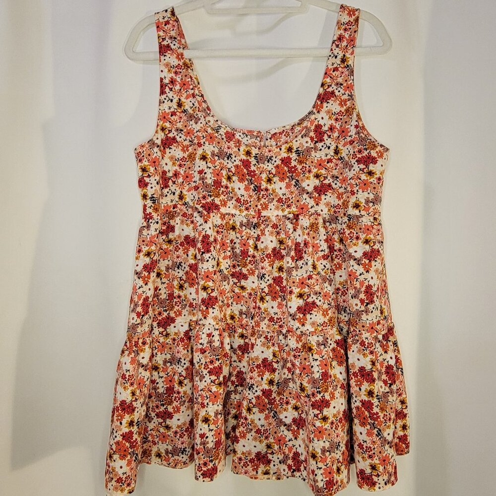Urban Outfitters Boho Festival Summer Floral Babydoll Romper Size M